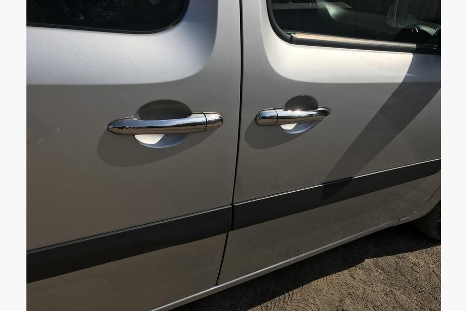 Renault Kangoo 2008–2020 Couvre-poignées de porte en acier inoxydable 5 pcs, OmsaLine - Acier Inoxydable Italien Photo 4