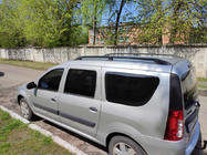 Renault Logan MCV 2005-2013 Barres de Toit Noires photo 2