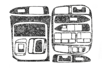 Toyota Land Cruiser 100 1998-2007 Caches de Tableau de Bord Aluminium photo 4