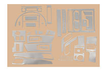 Volkswagen Crafter 2006-2016 Kit de garnitures de tableau de bord (50 pièces) Carbone photo 6