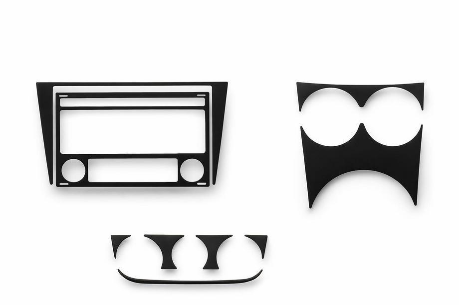 Volkswagen Fox 2003-2021 Caches de Tableau de Bord Aluminium Image