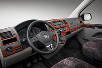 Volkswagen T5 2010-2015 Caches de Tableau de Bord Carbone photo 1