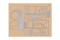 Volkswagen T5 2010-2015 Caches de Tableau de Bord Carbone photo 8