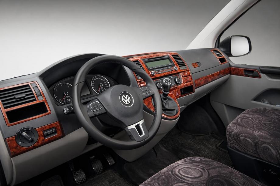 Volkswagen T5 2010-2015 Caches de Tableau de Bord Carbone Image