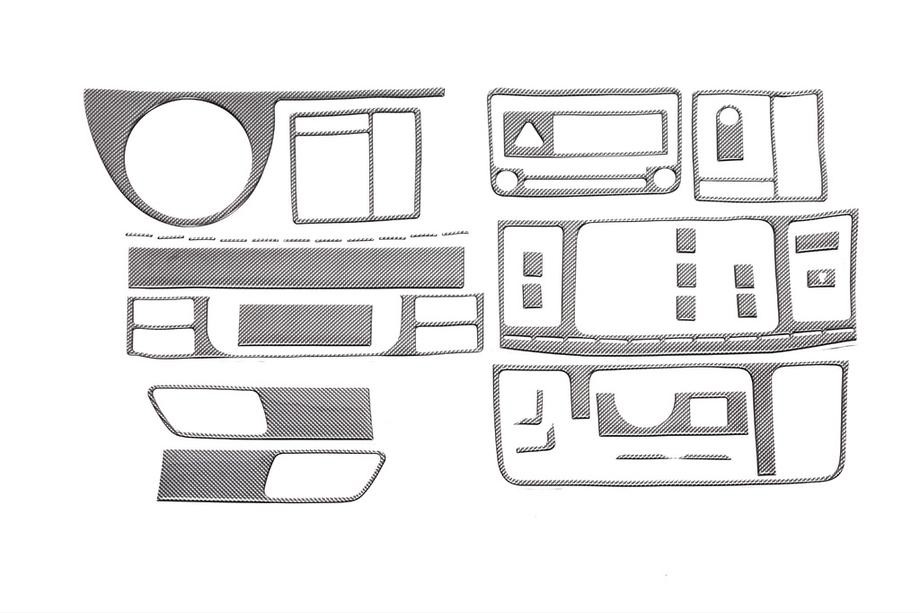 Volkswagen T5 2010-2015 Caches de Tableau de Bord Carbone Photo 5