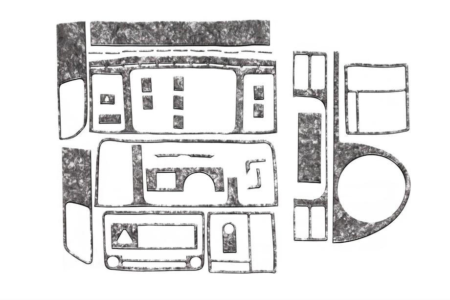 Volkswagen T5 2010-2015 Caches de Tableau de Bord Carbone Photo 7