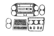 Volkswagen Golf Plus 2004-2014 Caches de Tableau de Bord Carbone photo 3