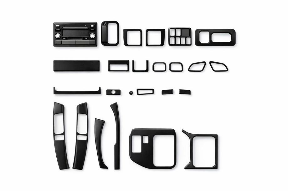 Toyota Land Cruiser Prado 120 2002-2009 Habillages intérieurs pour voiture Aluminium Image