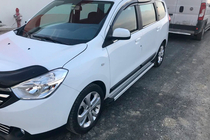Dacia Lodgy 2012-2022 Marchepieds Latéraux Maya V2 (2 pcs, Aluminium) photo 1