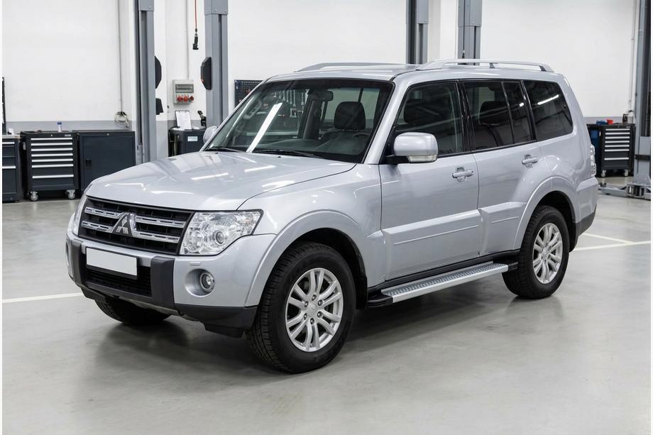 Mitsubishi Pajero Wagon IV 2006-2021 Marchepieds Latéraux Maya V2 (2 pcs, Aluminium) Image