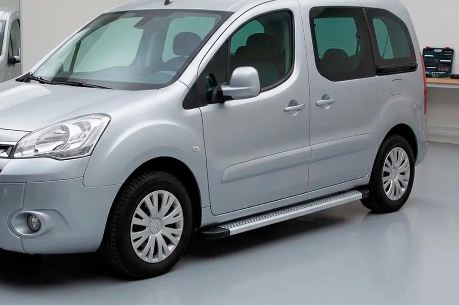 Peugeot Partner Tepee 2008-2018 Marchepieds Latéraux Maya V2 (2 pcs, Aluminium) Image