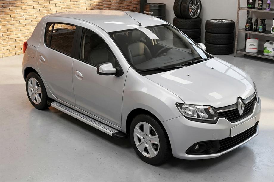 Renault Sandero 2013-2022 Marchepieds Latéraux Maya V2 (2 pcs, Aluminium) Image