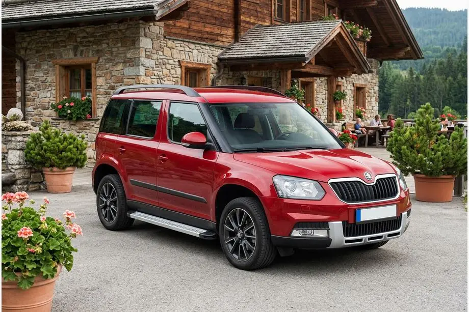 Skoda Yeti 2009-2017 Marchepieds Latéraux Maya V2 (2 pcs, Aluminium) Image