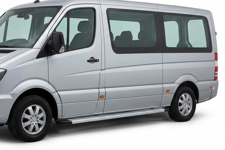 Volkswagen Crafter 2006-2016 Marchepieds Latéraux Maya V2 (2 pcs, Aluminium) Image