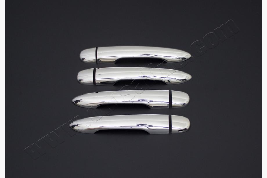Renault Megane II 2004-2009 Couvre-poignées de Porte Chromés (4 pcs, Acier Inoxydable) Carmos - Acier Inoxydable Turc Photo 3