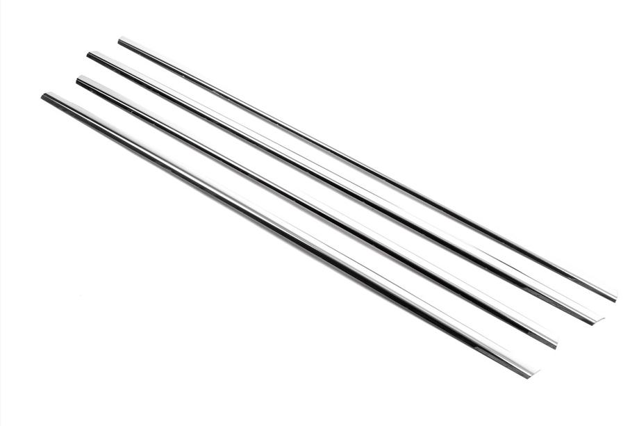 Renault Megane II 2004-2009 Encadrement extérieur de vitres inox (4 pcs) SD/SW, OmsaLine - Inox Italien Photo 7