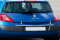 Renault Megane II 2004-2009 Baguette de coffre inox SD, OmsaLine - Acier Inoxydable Italien photo 2