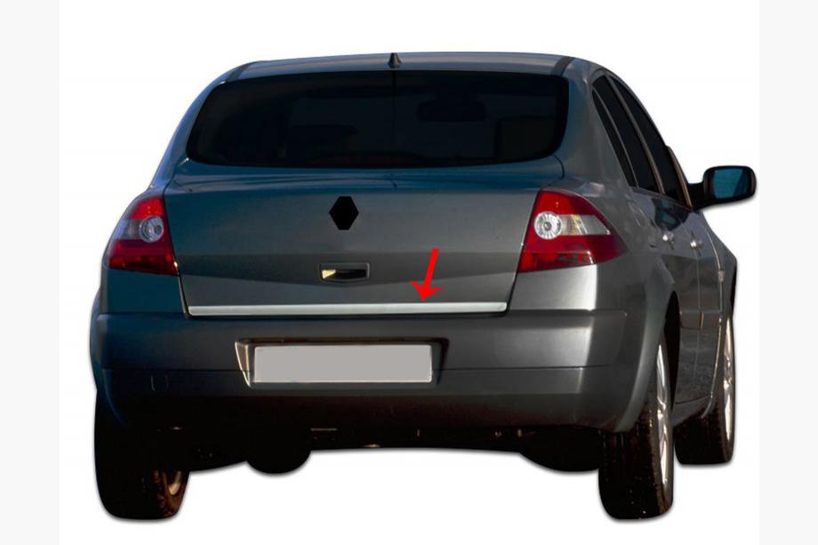 Renault Megane II 2004-2009 Baguette de coffre inox SD, Carmos - Acier Turc Photo 5
