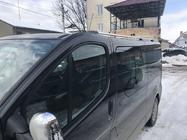 Renault Trafic 2001–2015 Barres de Toit Chromées Long, pieds en plastique photo 9