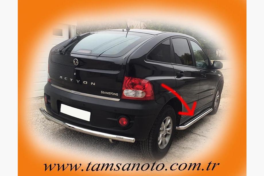 SsangYong Action 2005-2018 Marchepieds Latéraux Premium (2 pcs, Inox) 60 mm Image