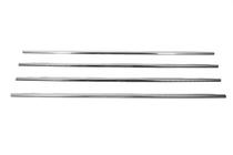 Toyota Corolla 2007-2013 Encadrement extérieur de vitres inox (4 pcs) Carmos - Acier Inoxydable Turc photo 5