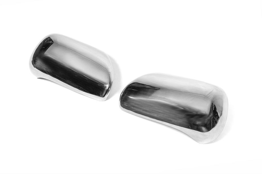 Toyota Land Cruiser Prado 120 2002-2009 Couvre-Rétroviseurs (2 pcs, Acier Inoxydable) Carmos - Acier Inoxydable Turc Photo 8