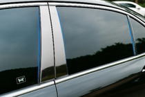 Honda Civic Sedan VIII 2006-2011 Enjoliveurs de Montants de Porte en Acier Inoxydable (6 pcs) photo 1