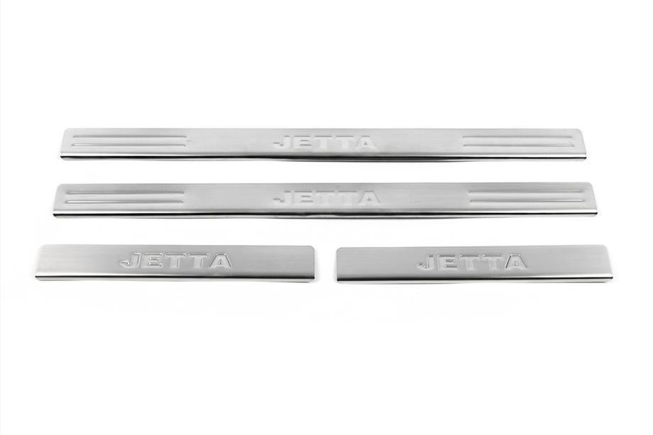 Volkswagen Jetta 2006-2011 Seuils de porte OmsaLine (4 pcs, inox) Photo 2