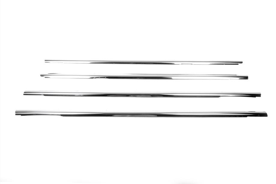 Volkswagen Jetta 2006-2011 Encadrement extérieur de vitres inox (4 pcs) OmsaLine - Inox Italien Photo 3