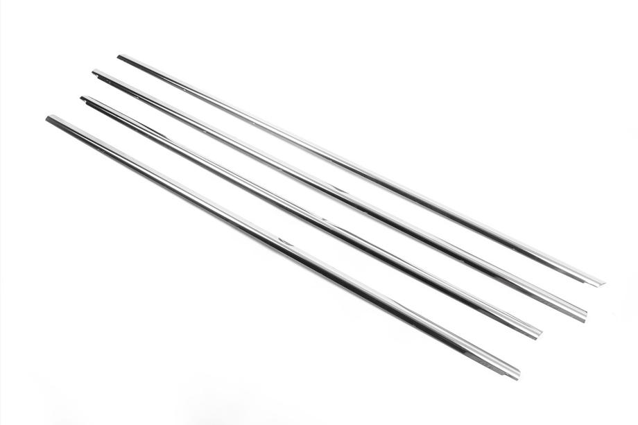 Volkswagen Passat B6 2006-2012 Baguettes de vitres inférieures inox (4 pcs) OmsaLine - Inox Italien Photo 3