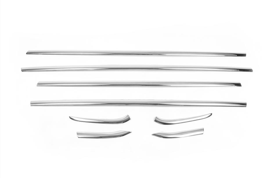 Ford Fiesta 2008-2017 Moulures de vitre inox (8 pcs) OmsaLine - Inox Italien Photo 2