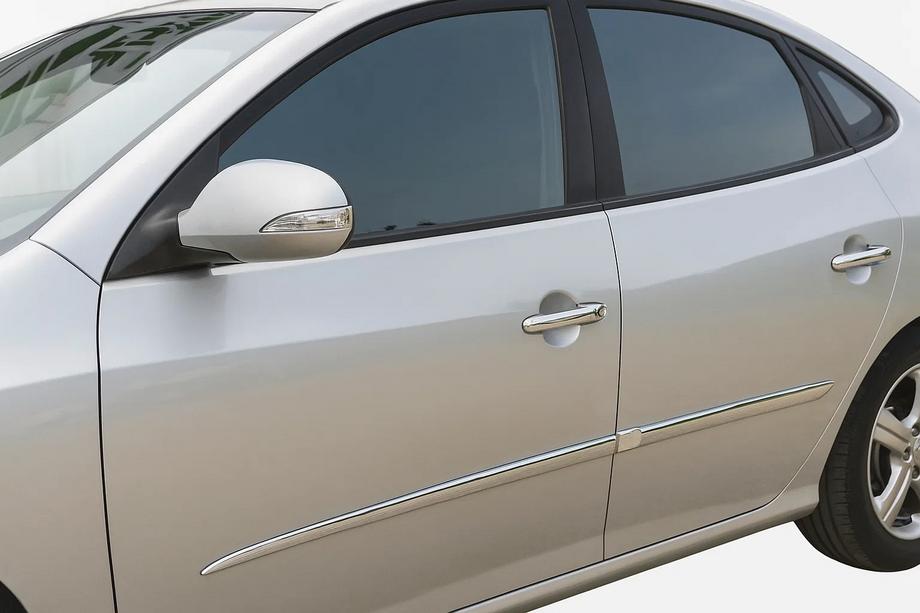 Hyundai Elantra (HD) 2006-2011 Couvre-poignées Chromés (4 pcs, Acier Inoxydable) Image