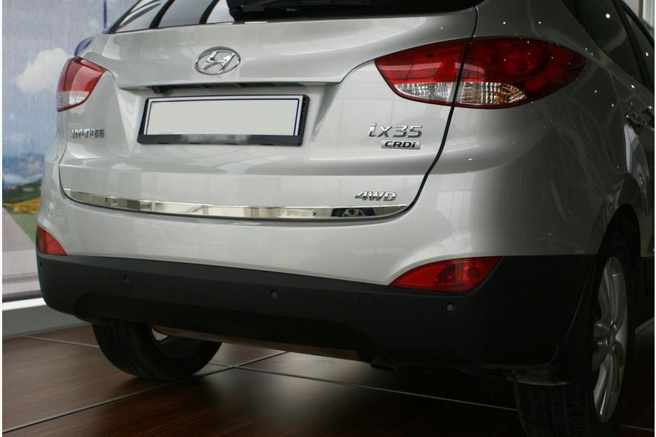 Hyundai IX-35 2010-2015 Baguette de coffre inox OmsaLine - Inox Italien Image