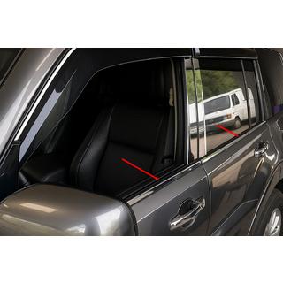 Encadrements de Vitres Acier Inoxydable (4 pcs) Mitsubishi Pajero Wagon IV 2006-2021 photo 1