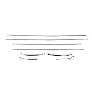 Encadrement inférieur de vitres chromé (Hatchback, 8 pcs, inox) photo 2