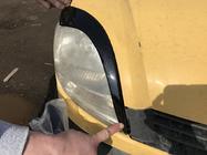 Renault Kangoo 1998-2008 Paupières de Phares (2 pcs, ABS Noir) (2003-2008) Noir Mat photo 4