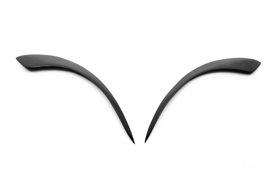 Renault Kangoo 1998-2008 Paupières de Phares (2 pcs, ABS Noir) (2003-2008) Photo 7