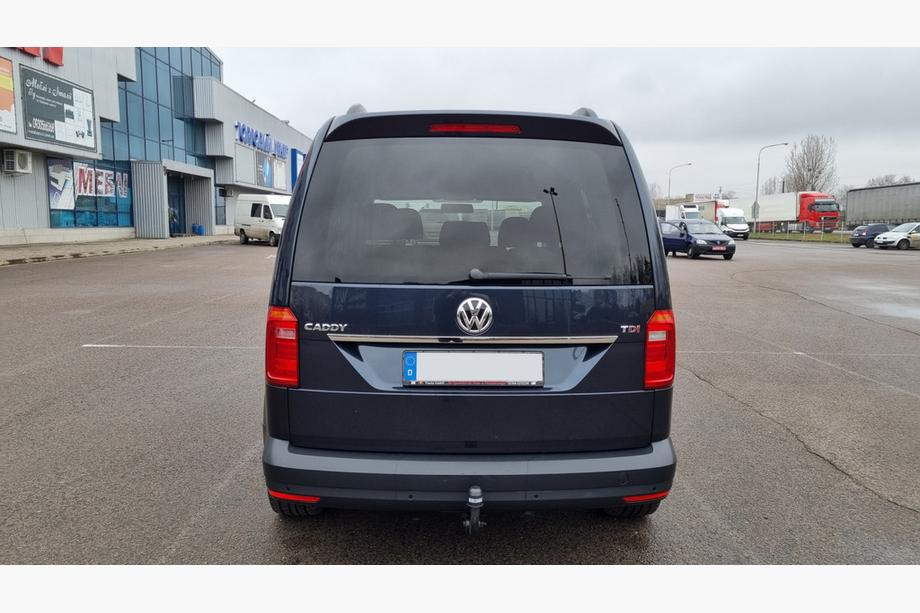 Volkswagen Caddy 2015-2020 Moulure chromée au-dessus de la plaque d'immatriculation (1 porte, inox) Image