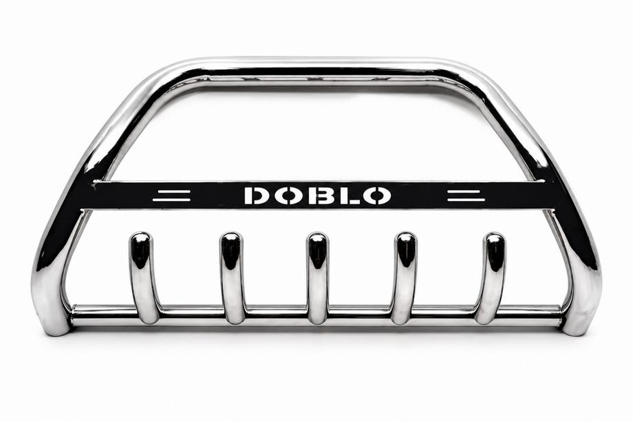 Fiat Doblo II 2010-2022 Pare-buffle WT004 (Inox) Photo 3