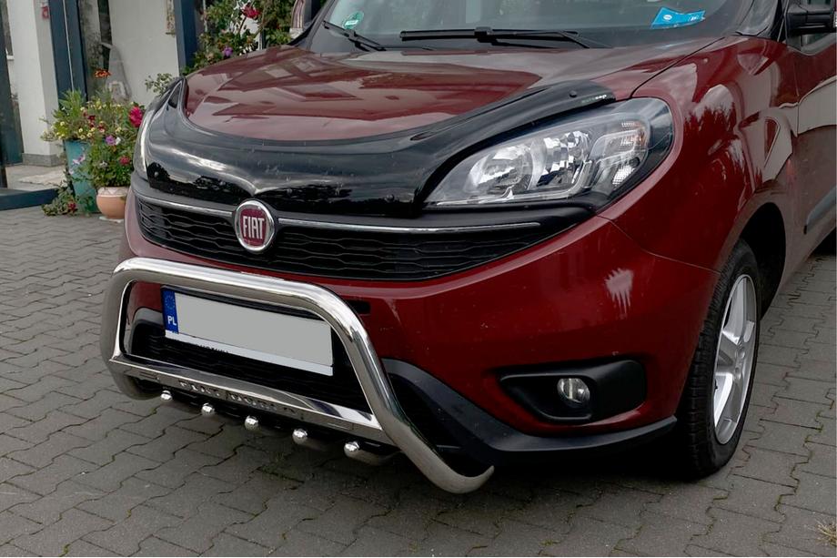 Fiat Doblo II 2010-2022 Pare-buffle WT004 (Inox) Photo 1