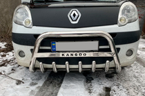 Renault Kangoo 2008–2020 Pare-buffle WT003/004 (Inox) sans inscription, 51 mm photo 2