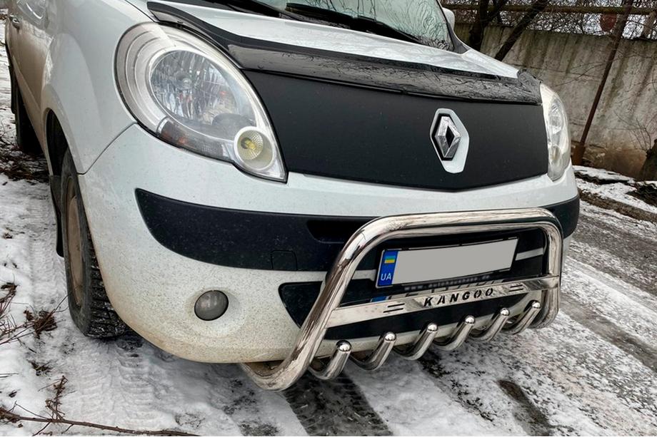 Renault Kangoo 2008–2020 Pare-buffle WT003/004 (Inox) avec inscription, 60 mm Photo 3