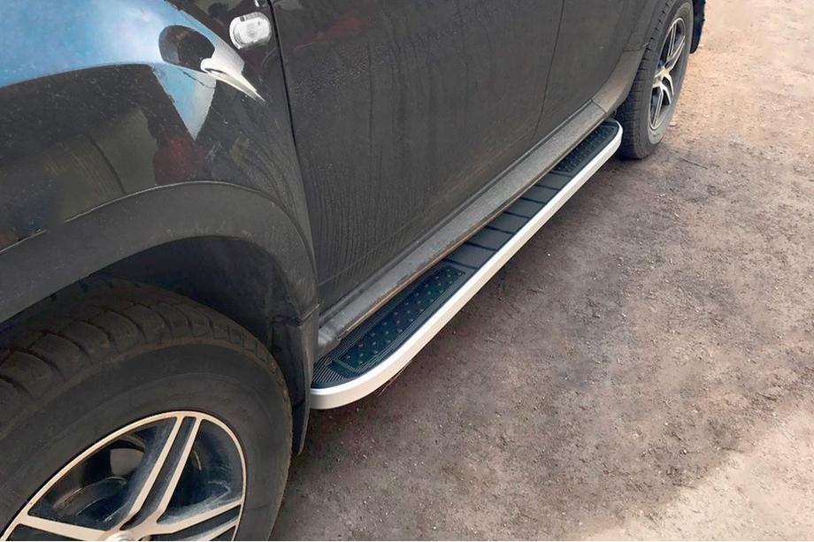 Dacia Duster 2008-2018 Marchepieds Latéraux Tayga Grey V2 (2 pcs, Aluminium) Image