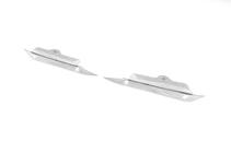Nissan Navara 2006-2015 Cache chromé pour capteurs de stationnement (2 pcs, inox) photo 1