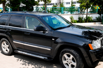 Jeep Grand Cherokee WK 2004-2010 Marchepieds latéraux Allmond Grey (2 pcs, aluminium) photo 1