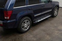Jeep Grand Cherokee WK 2004-2010 Marchepieds Latéraux Sunrise (2 pcs, Aluminium) photo 1