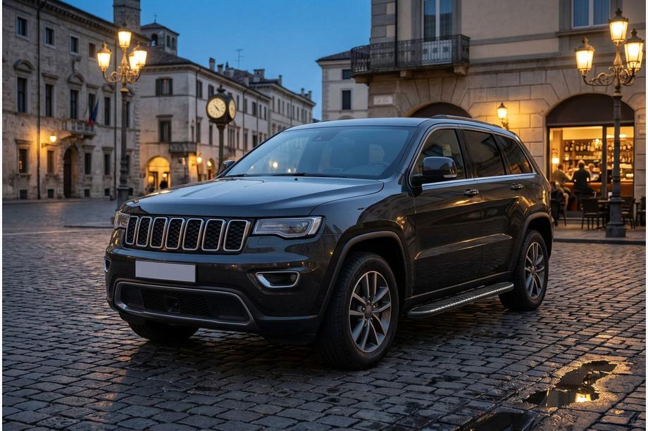 Jeep Grand Cherokee WK2 2010-2021 Marchepieds Latéraux Bosphorus Black (2 pcs, Aluminium) Image