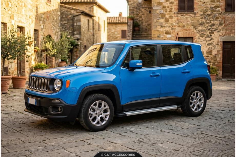 Jeep Renegade 2014- Marchepieds Latéraux Maya V2 (2 pcs, Aluminium) Image