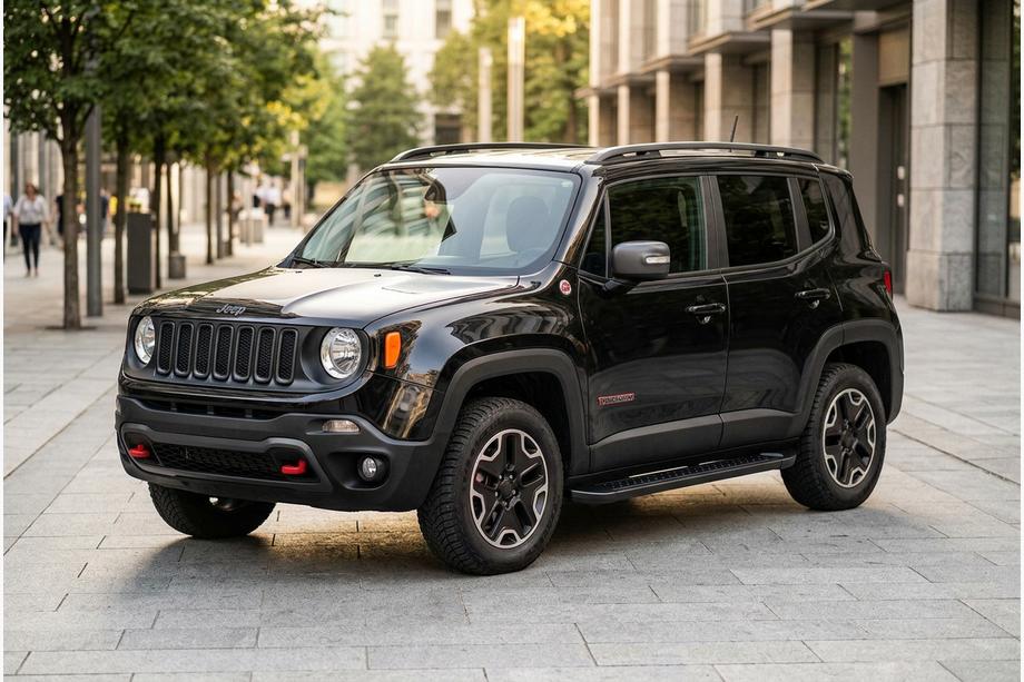 Jeep Renegade 2014- Marchepieds Latéraux Allmond Black (2 pcs, Aluminium) Image