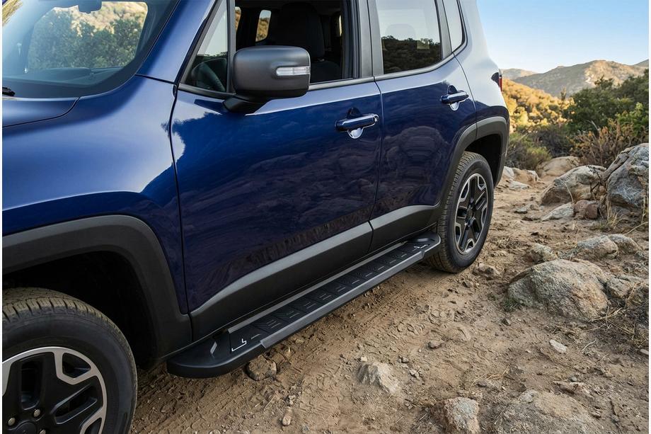Jeep Renegade 2014- Marchepieds Latéraux RedLine Black (2 pcs, Aluminium) Image
